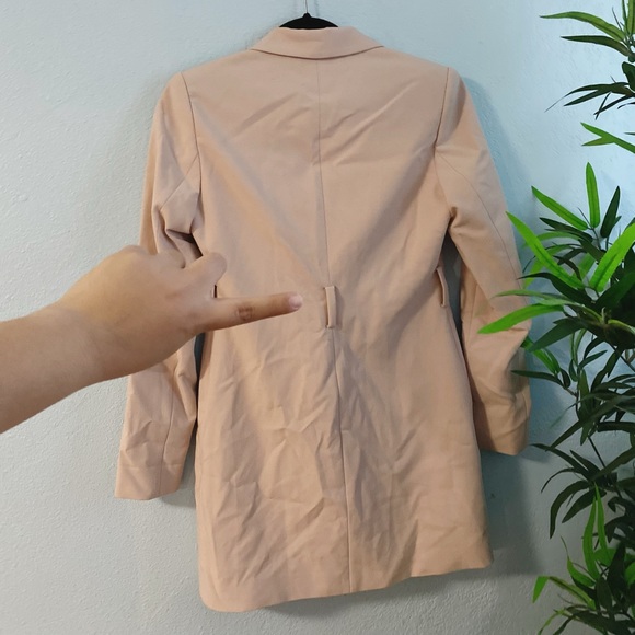 Good American pink blazer button down long sleeve dress - Picture 7 of 7